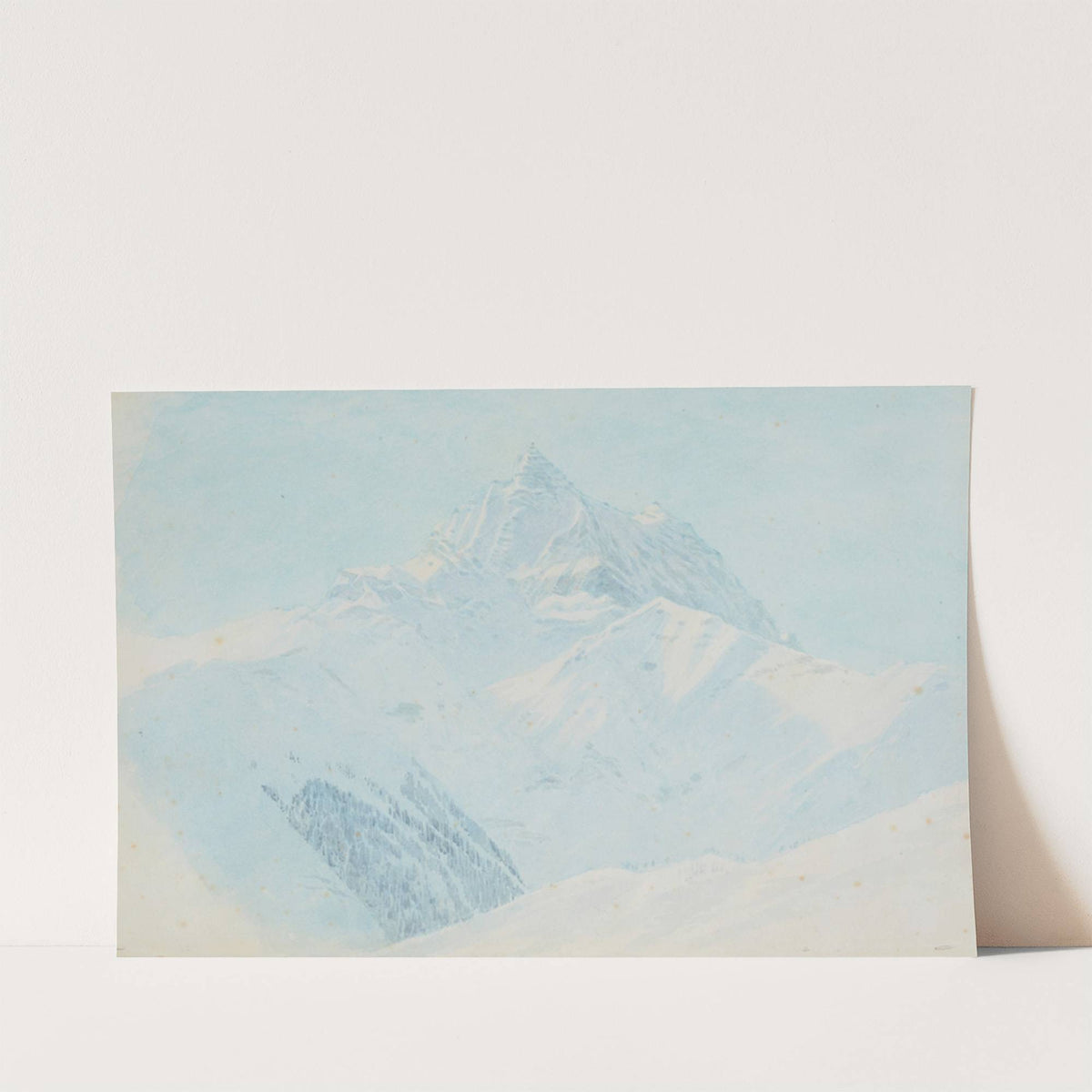 Summit of Dent du Midi from Bex, Switzerland by James Crowe Richmond