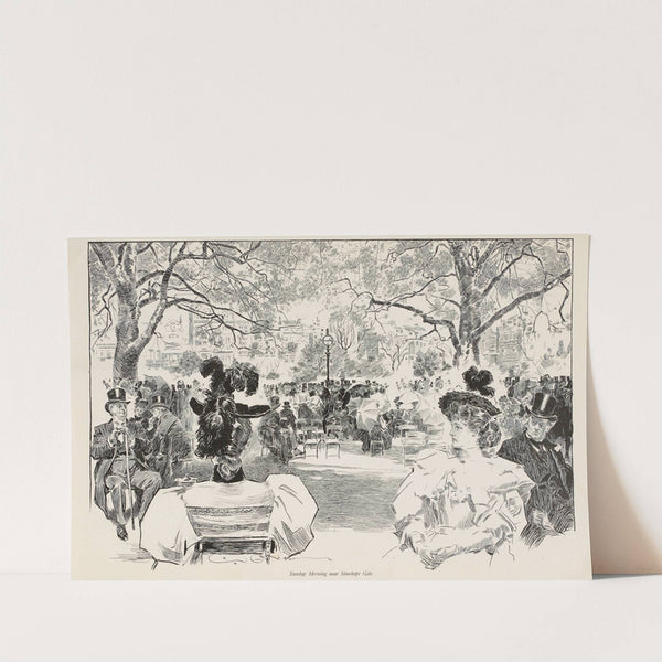 Sunday Morning near Stanhope Gate (1897) by Charles Dana Gibson