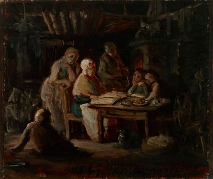 Sunday Night At Grandma’s (Grandmother’s Birthday), Sketch