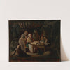 Sunday Night At Grandma&#039;s (Grandmother&#039;s Birthday), Sketch by Robert Wilhelm Ekman