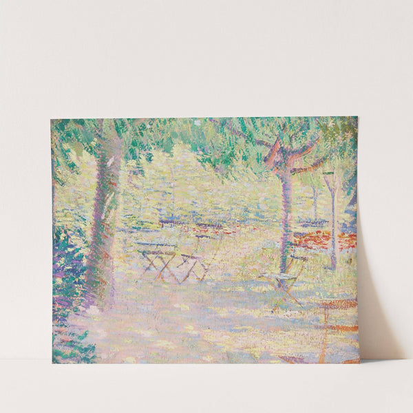 Sunlit Outdoor Terrasse, Giverny by Philip Leslie Hale