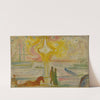 Sunrise In The Harbour (1893–94) by Edvard Munch