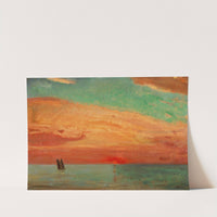 Sunrise over the Eastern Sea by Fujishima Takeji  