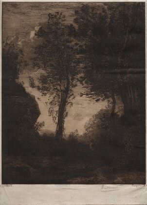 Sunset, after Corot (c. 1858)