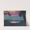 Sunset At Grace, Orange And Violet Sky (1918) by Félix Vallotton