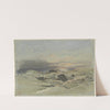 Sunset from a Rocky Coastline by Jean-Achille Benouville