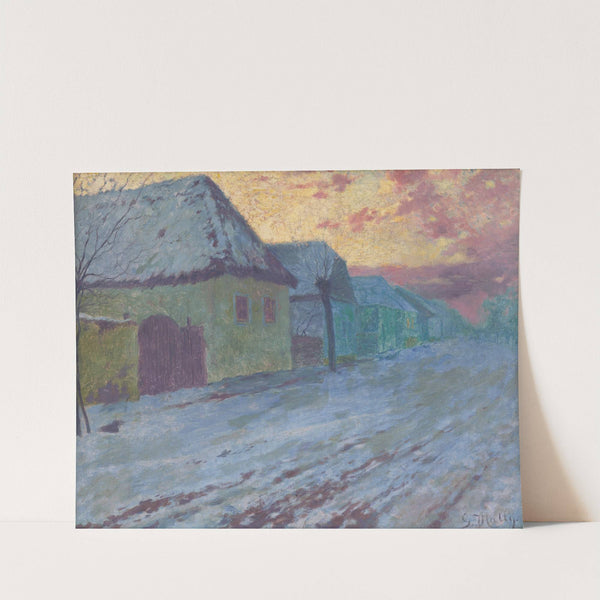 Sunset in Pezinok by Gustáv Mallý