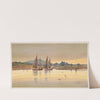 Sunset in Rockland Harbor (1896) by Louis Kinney Harlow