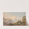 Sunset in the mountains by Carl Lafite