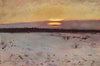 Sunset in winter