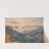 Sunset on the Kikowhakarere Gorges, at Coromandel by Alfred Sharpe