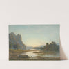 Sunset over a River Landscape (early 1840s) by Francis Danby