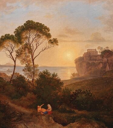 Sunset over of the Bay of Naples