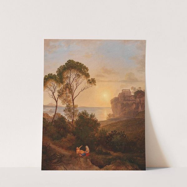 Sunset over of the Bay of Naples by Circle of Josef Rebell