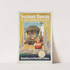 Sunset route by rail and sea to New York Southern Pacific Lines by Michel Kady