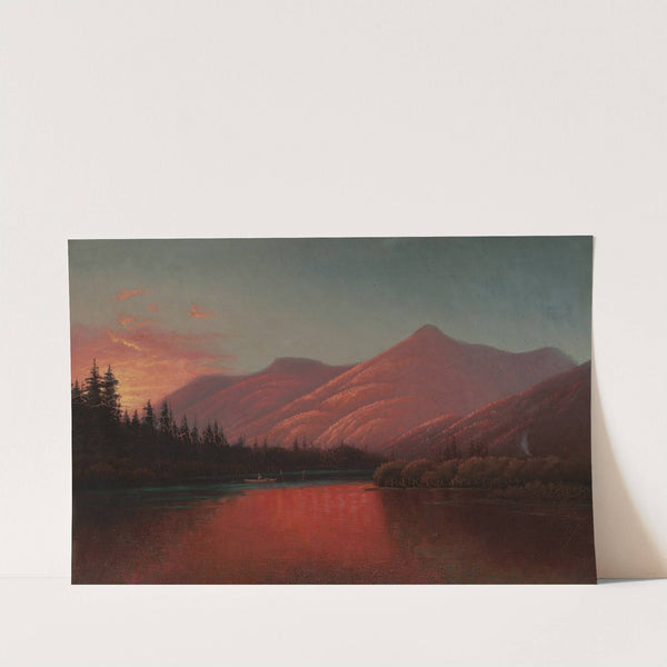 Sunset, Silver Lake Cottonwood Canyon, Utah by Alfred Lambourne