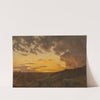 Sunset. Sketch by Edvard Bergh