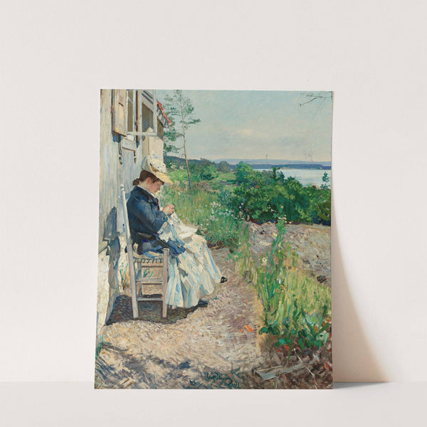 Sunshine, Kalvøya (1891) by Eilif Peterssen