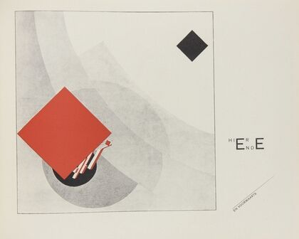 Suprematisch worden van tWee kWA drA ten in 6 konstrukties Pl. 1 (1922)