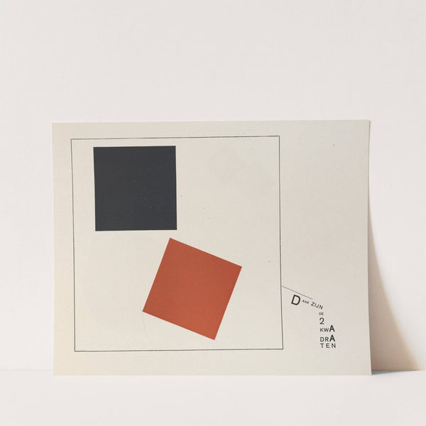 Suprematisch worden van tWee kWA drA ten in 6 konstrukties Pl. 7 (1922) by El Lissitzky