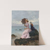 Sur La Falaise by Ernest-Ange Duez