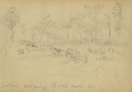 Sutlers crossing Bull Run