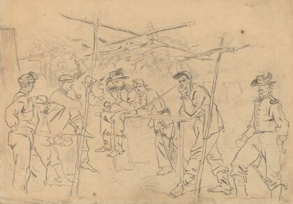 Sutler’s Tent, 3rd Pennsylvania Cavalry (recto)