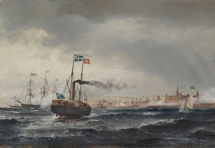 Svenske Kongens Besøg paa Kronborg