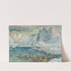 Svolvaer Harbour at the Height of the Fishing Season.Study from Lofoten by Anna Boberg
