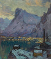 Svolvaer Harbour at the Height of the Fishing Season. Study from Lofoten
