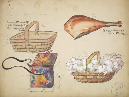 Swing It: Market Basket, Chicken Drumsticks (Props) (1934-1943)