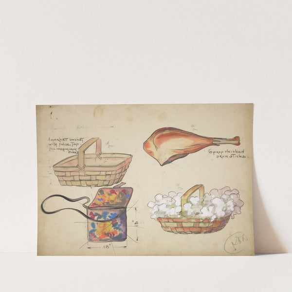 Swing It: Market Basket, Chicken Drumsticks (Props) (1934-1943) by Alex Jones