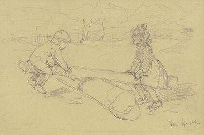 Swinging children
