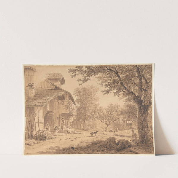 Swiss Farm (&#039;Hirtenhof&#039;) by Robert Zünd