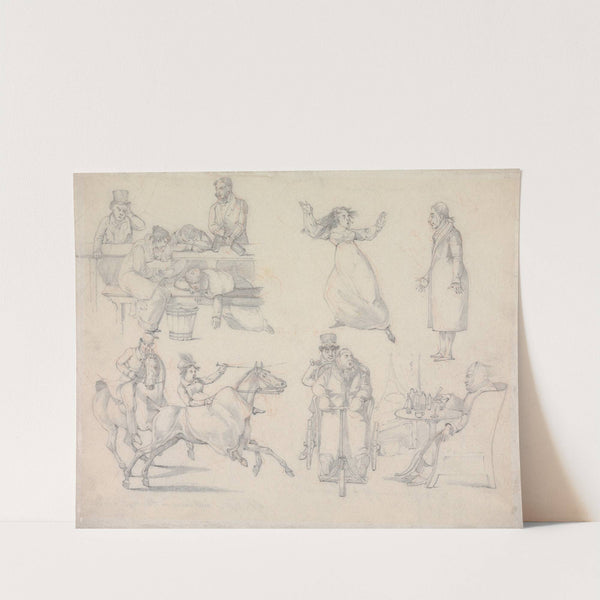 Symptoms: of The Manager’s Judgement, of Being on Board a Packet, of Having Enough to Live Upon, of the Laddle Mis-Placed. (between 1822 and 1827) by Henry Thomas Alken