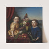 Syskonen Henrietta Fredrika von Arbin (1852-1880) och Axel Otto Fredrik von Arbin (1853-1906) by Sofia Adlersparre