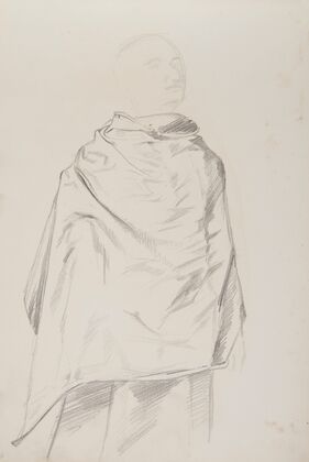 szkic draperii