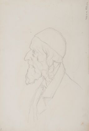 szkic popiersia Żyda