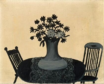 Table and Two Chairs