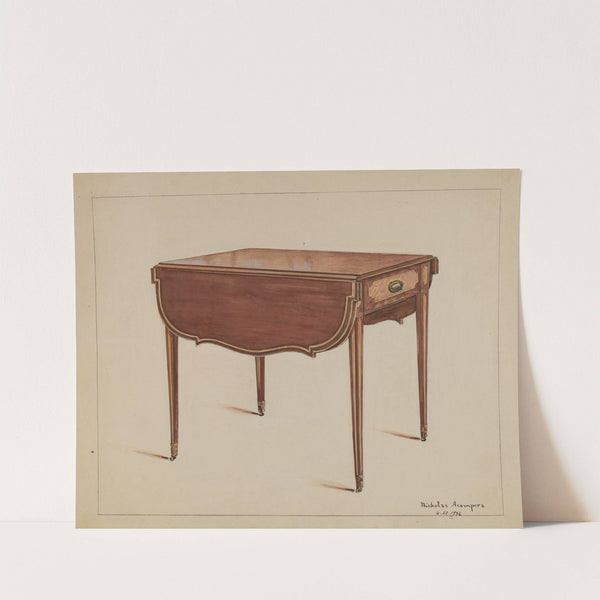 Table (Drop-leaf) by Nicholas Acampora