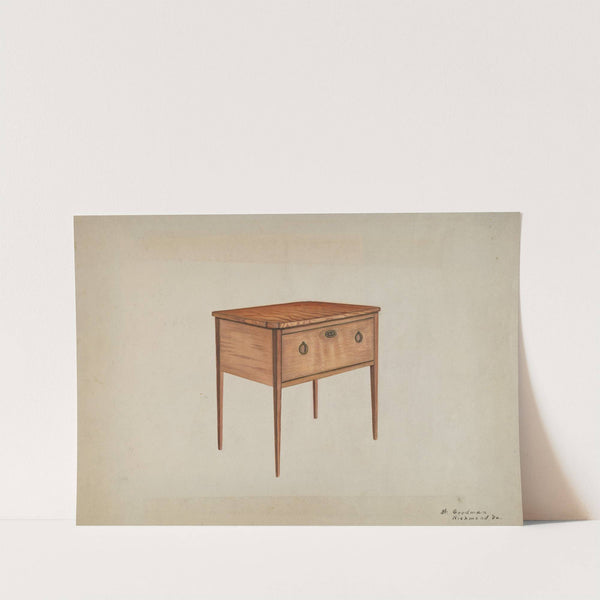 Table with Deep Drawer by Mattie P. Goodman