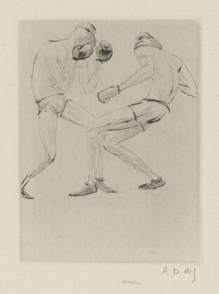 Tableau de la boxe, illustrÃ© de 29 gravures Ã  l’eau-forte pl 10