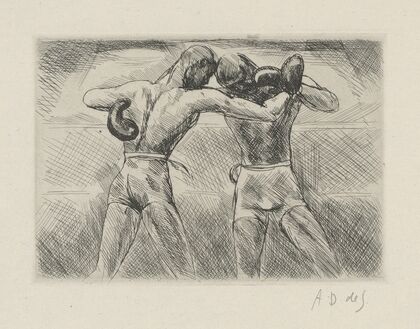 Tableau de la boxe, illustrÃ© de 29 gravures Ã  l’eau-forte pl 54