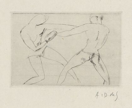 Tableau de la boxe, illustrÃ© de 29 gravures Ã  l’eau-forte pl 6