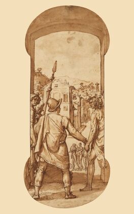 Taddeo Returns to Rome Escorted by Drawing and Spirit toward the Three Graces