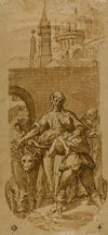 Taddeo Zuccaro at the Entrance to Rome, Greeted by Servitude, Hardship, and Toil