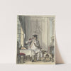 Tafelende man met een glas wijn een een kluif (1706 - 1750) by Cornelis Troost