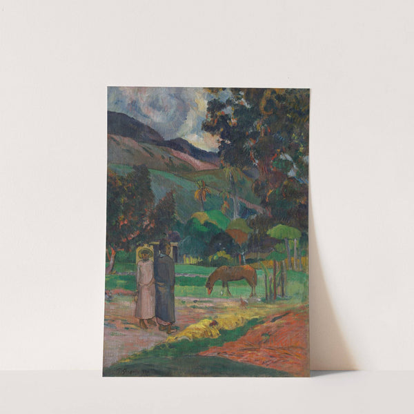 Tahitian Landscape by Paul Gauguin