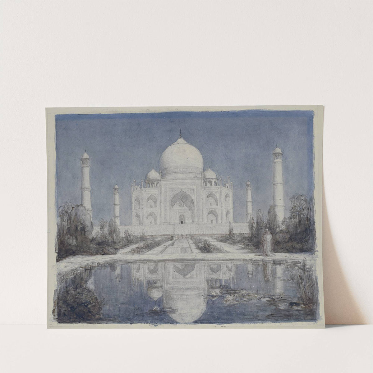 Taj Mahal bij maanlicht (1877 - 1932) by Marius Bauer
