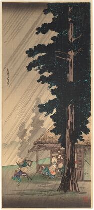 Takaido no yudachi (Evening shower at Takaido)